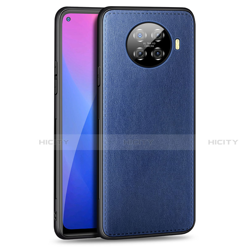 Coque Luxe Cuir Housse Etui R01 pour Oppo Ace2 Bleu Plus