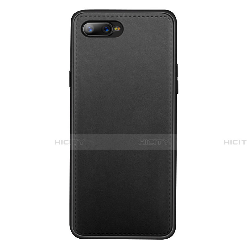 Coque Luxe Cuir Housse Etui R01 pour Oppo R15X Noir Plus