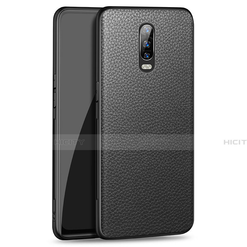 Coque Luxe Cuir Housse Etui R01 pour Oppo R17 Pro Noir Plus