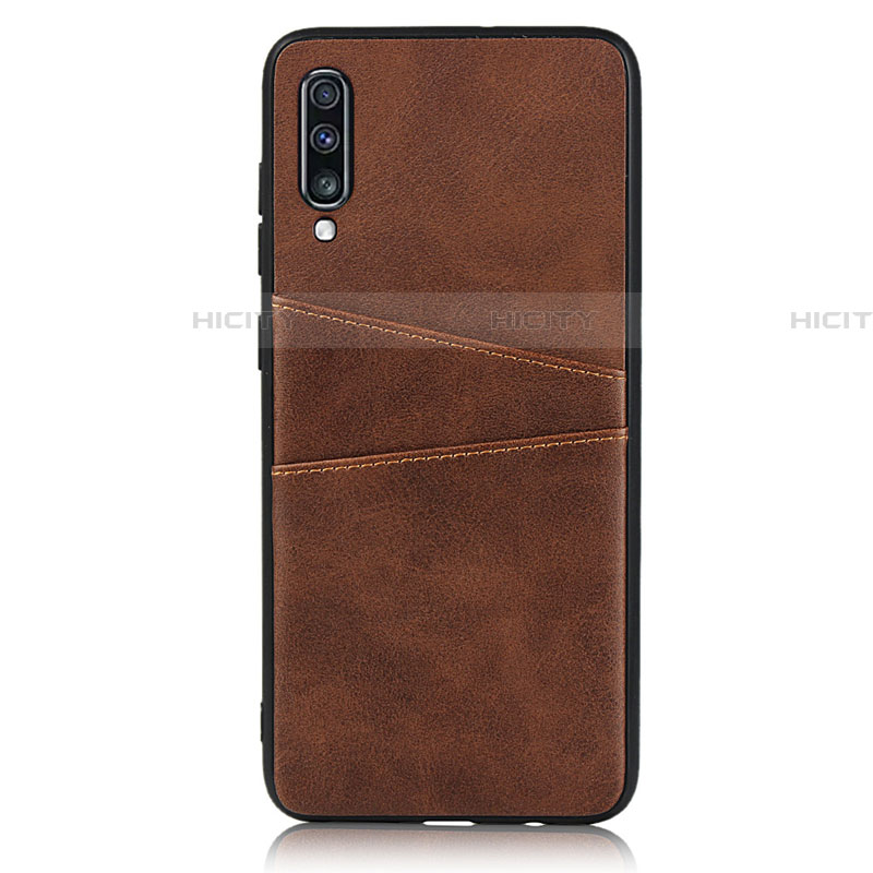 Coque Luxe Cuir Housse Etui R01 pour Samsung Galaxy A70 Plus