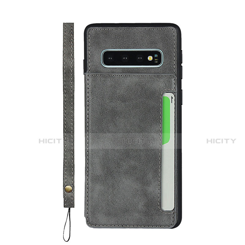 Coque Luxe Cuir Housse Etui R01 pour Samsung Galaxy S10 Plus