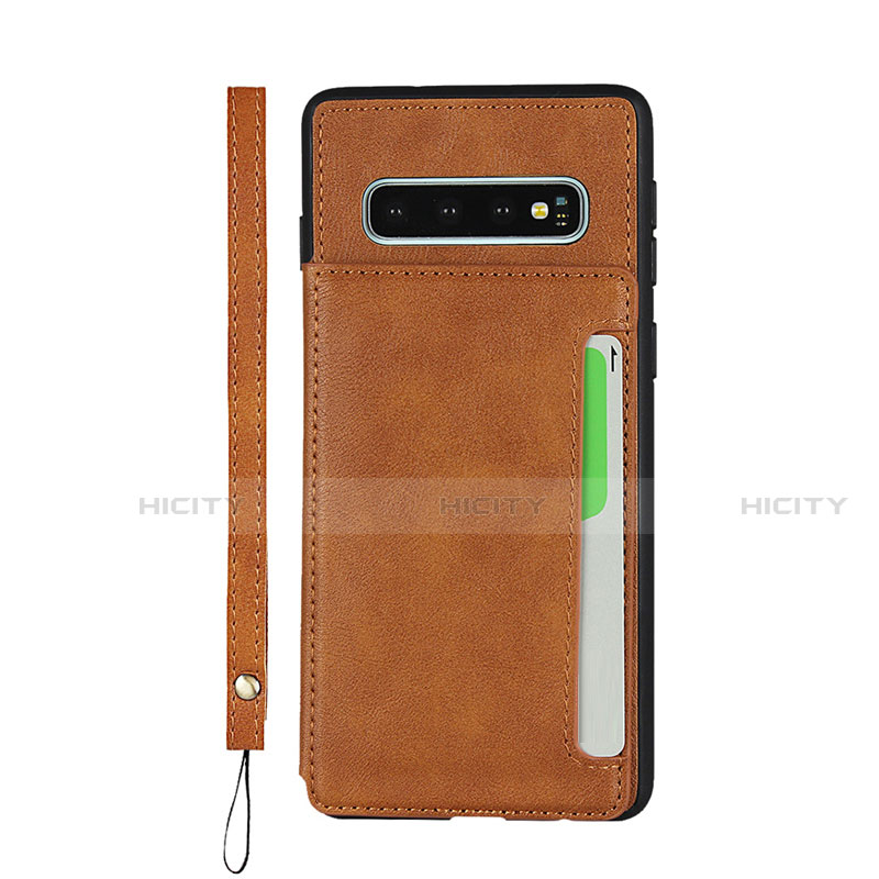 Coque Luxe Cuir Housse Etui R01 pour Samsung Galaxy S10 Plus