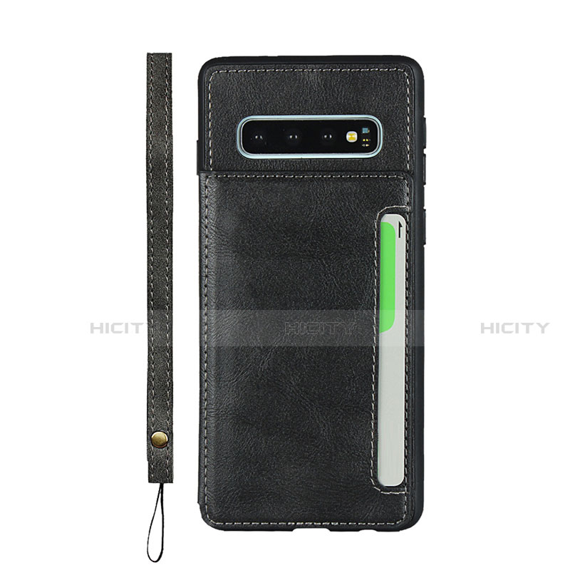 Coque Luxe Cuir Housse Etui R01 pour Samsung Galaxy S10 Plus