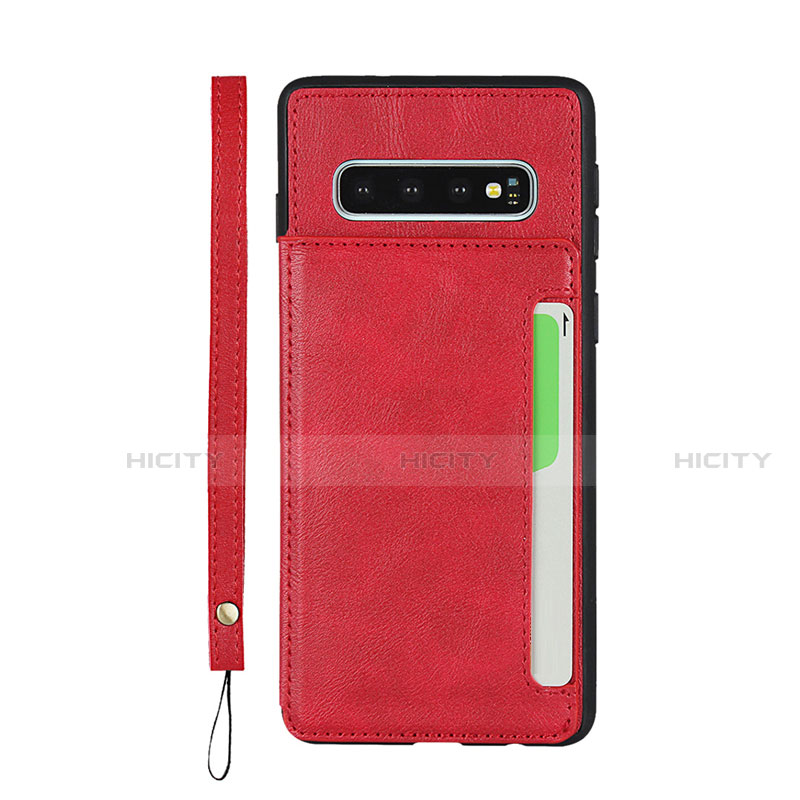 Coque Luxe Cuir Housse Etui R01 pour Samsung Galaxy S10 Plus