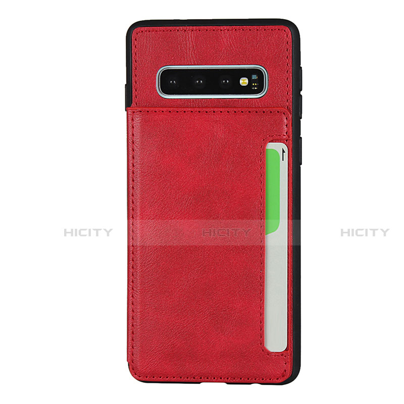 Coque Luxe Cuir Housse Etui R01 pour Samsung Galaxy S10 Plus