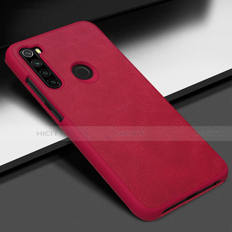 Coque Luxe Cuir Housse Etui R01 pour Xiaomi Redmi Note 8 (2021) Rouge Plus