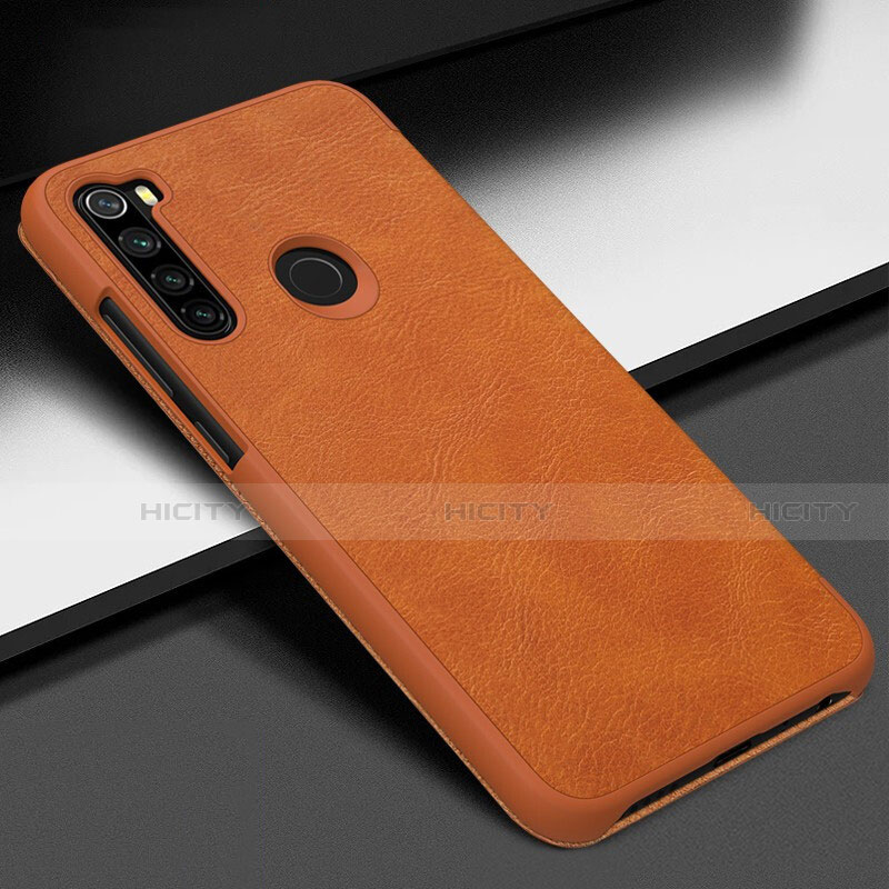 Coque Luxe Cuir Housse Etui R01 pour Xiaomi Redmi Note 8T Orange Plus