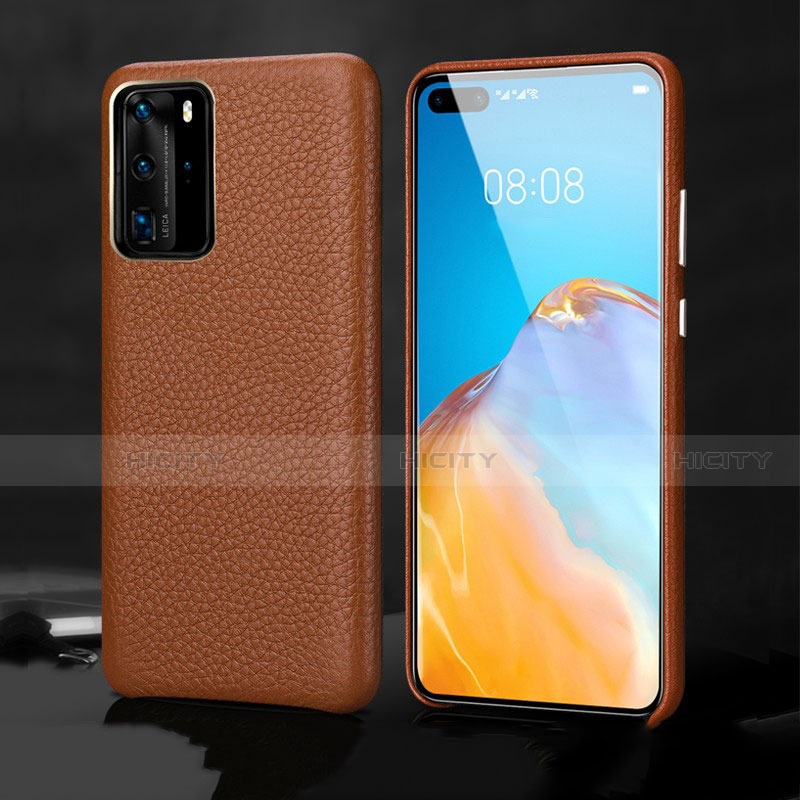 Coque Luxe Cuir Housse Etui R02 pour Huawei P40 Pro Plus