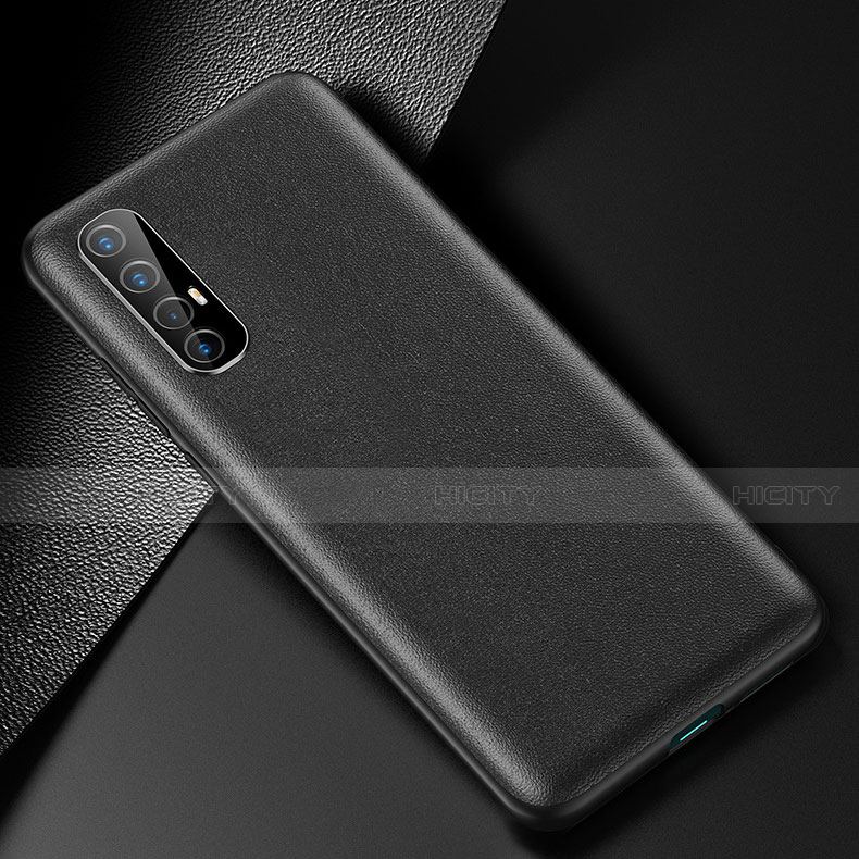 Coque Luxe Cuir Housse Etui R02 pour Oppo Find X2 Neo Noir Plus