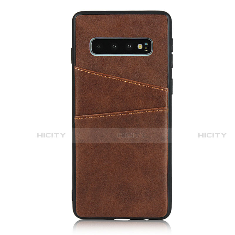 Coque Luxe Cuir Housse Etui R02 pour Samsung Galaxy S10 5G Plus