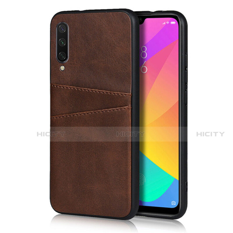 Coque Luxe Cuir Housse Etui R02 pour Xiaomi Mi A3 Marron Plus