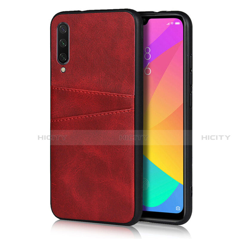 Coque Luxe Cuir Housse Etui R02 pour Xiaomi Mi A3 Rouge Plus