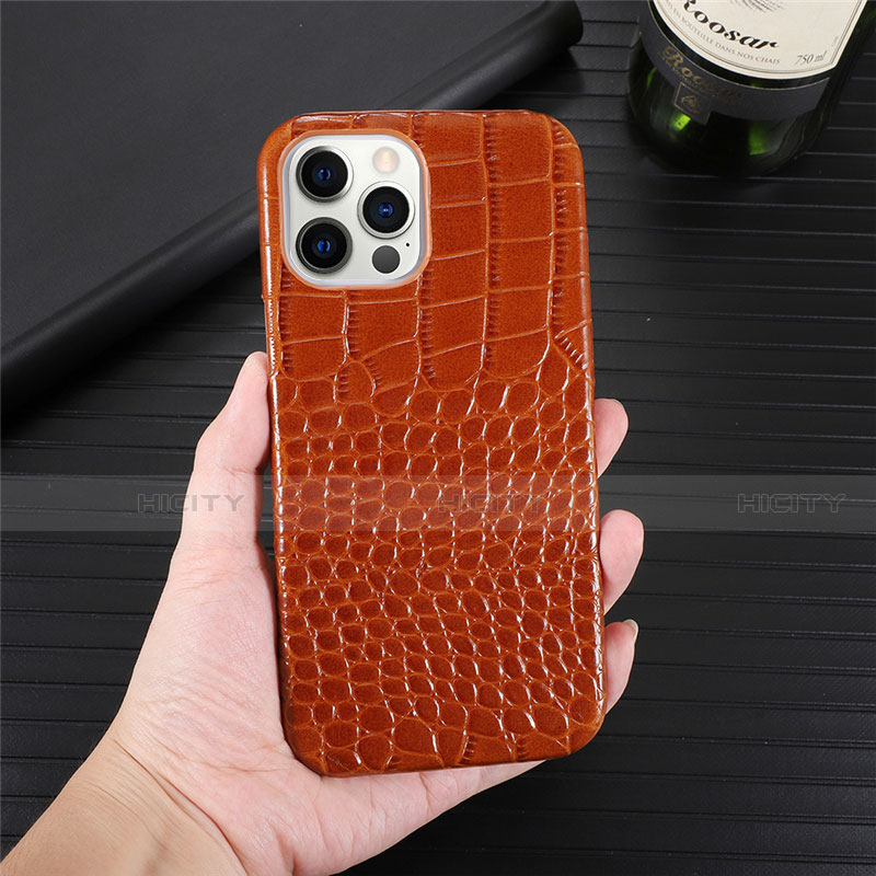 Coque Luxe Cuir Housse Etui R03 pour Apple iPhone 12 Pro Max Plus