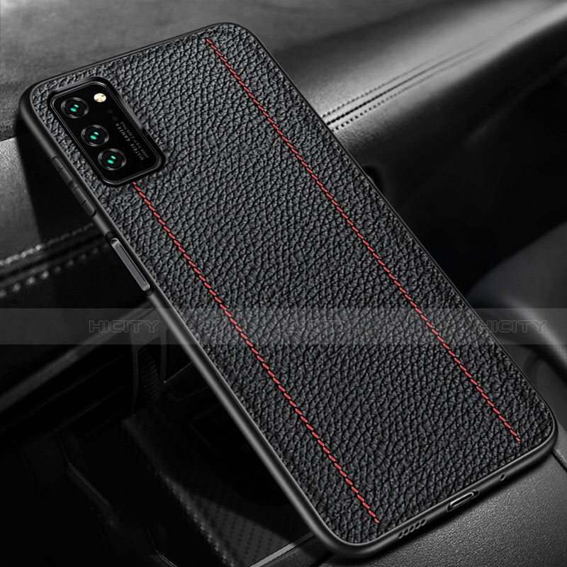 Coque Luxe Cuir Housse Etui R03 pour Huawei Honor V30 5G Noir Plus