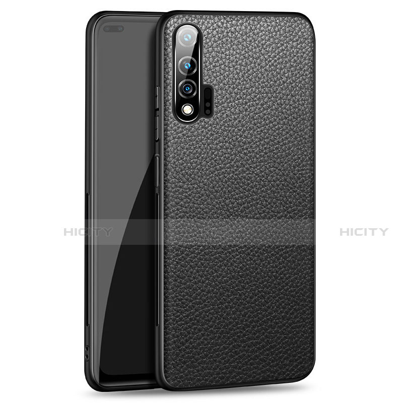 Coque Luxe Cuir Housse Etui R03 pour Huawei Nova 6 5G Noir Plus