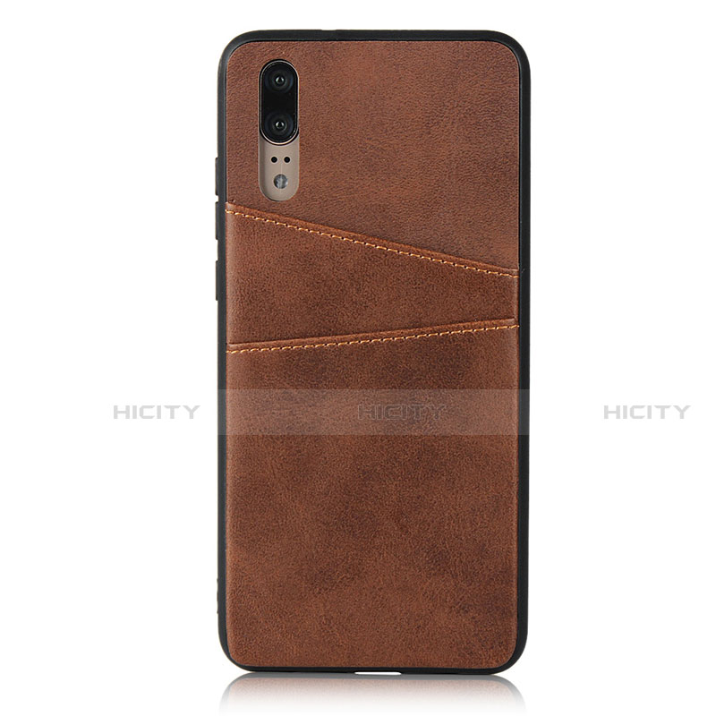 Coque Luxe Cuir Housse Etui R03 pour Huawei P20 Plus