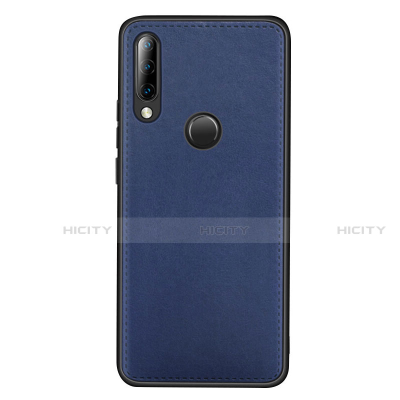 Coque Luxe Cuir Housse Etui R03 pour Huawei P30 Lite Bleu Plus