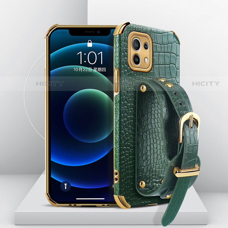 Coque Luxe Cuir Housse Etui R03 pour Xiaomi Mi 11 Lite 5G NE Vert Plus