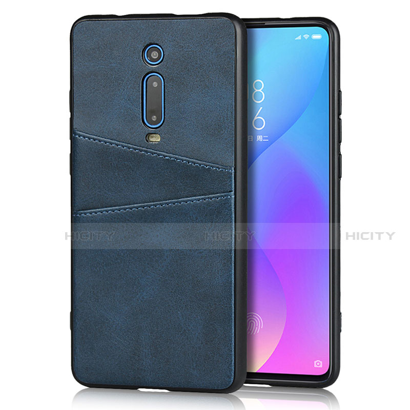 Coque Luxe Cuir Housse Etui R03 pour Xiaomi Mi 9T Bleu Plus