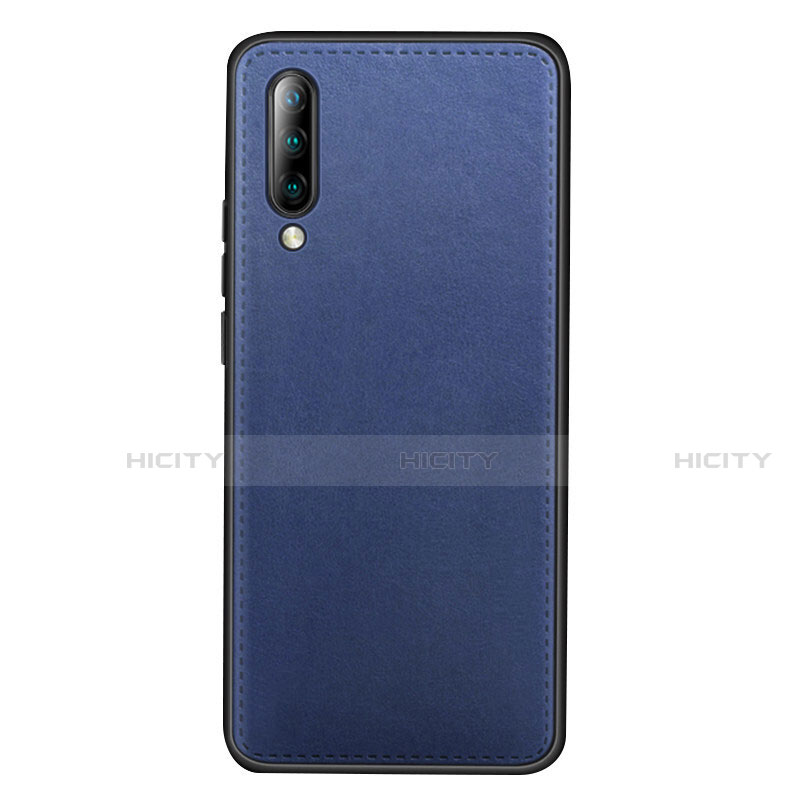 Coque Luxe Cuir Housse Etui R03 pour Xiaomi Mi A3 Bleu Plus