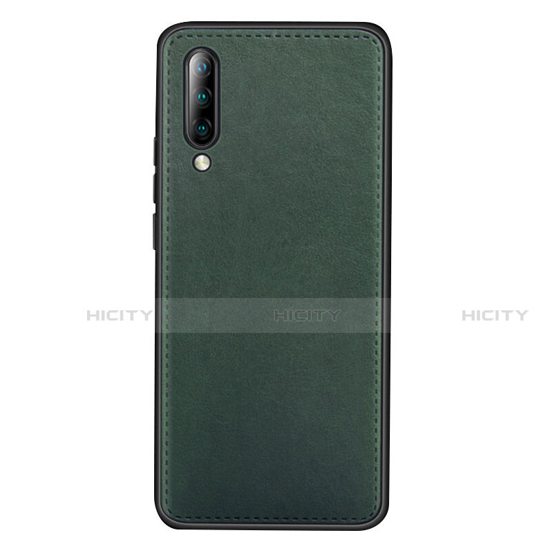 Coque Luxe Cuir Housse Etui R03 pour Xiaomi Mi A3 Vert Plus