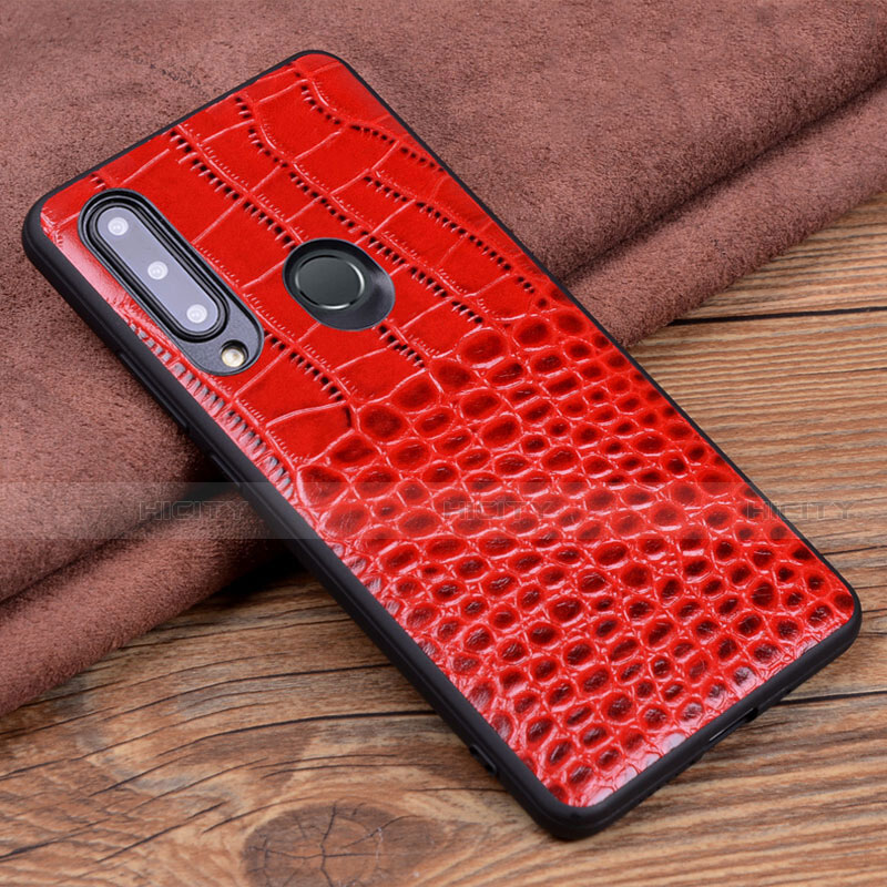 Coque Luxe Cuir Housse Etui R04 pour Huawei Honor 10i Rouge Plus