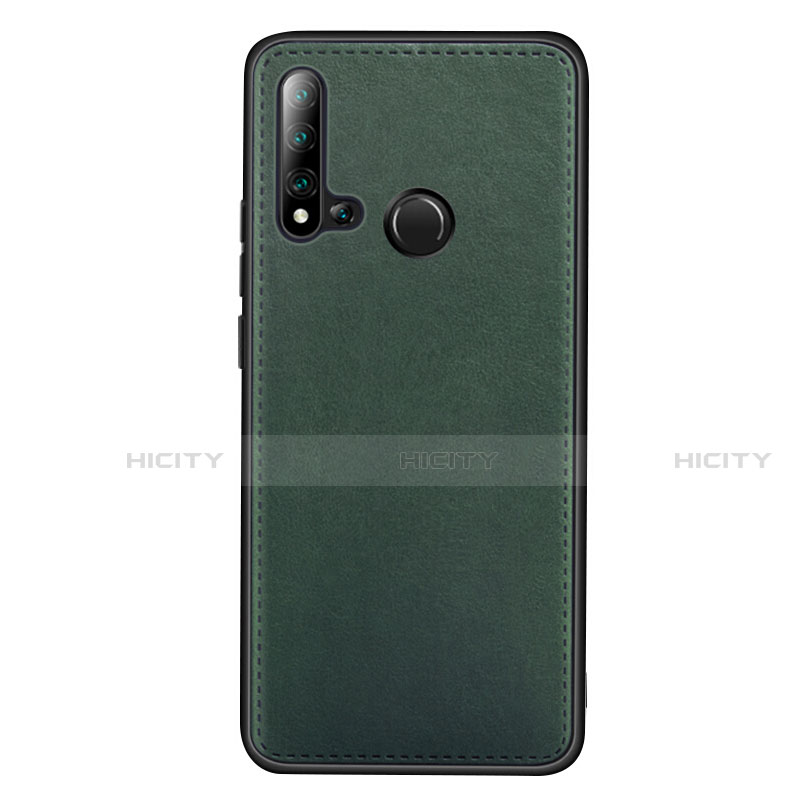 Coque Luxe Cuir Housse Etui R04 pour Huawei Nova 5i Vert Plus