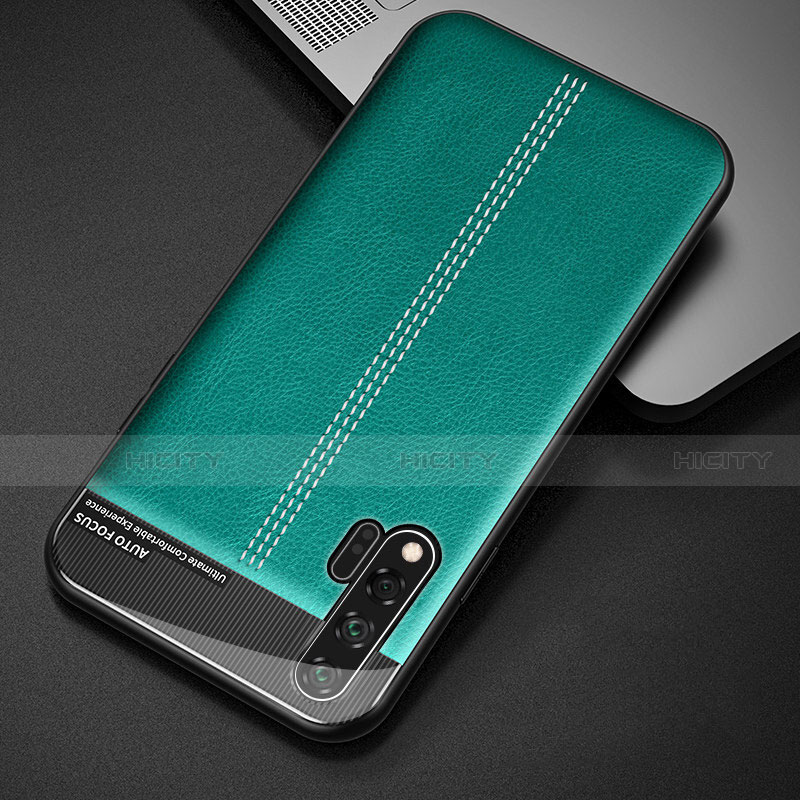 Coque Luxe Cuir Housse Etui R04 pour Huawei Nova 6 5G Vert Plus