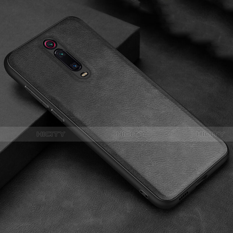 Coque Luxe Cuir Housse Etui R04 pour Xiaomi Mi 9T Pro Noir Plus