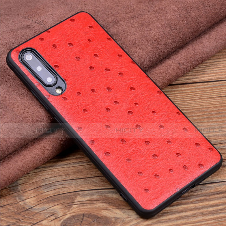 Coque Luxe Cuir Housse Etui R04 pour Xiaomi Mi A3 Rouge Plus