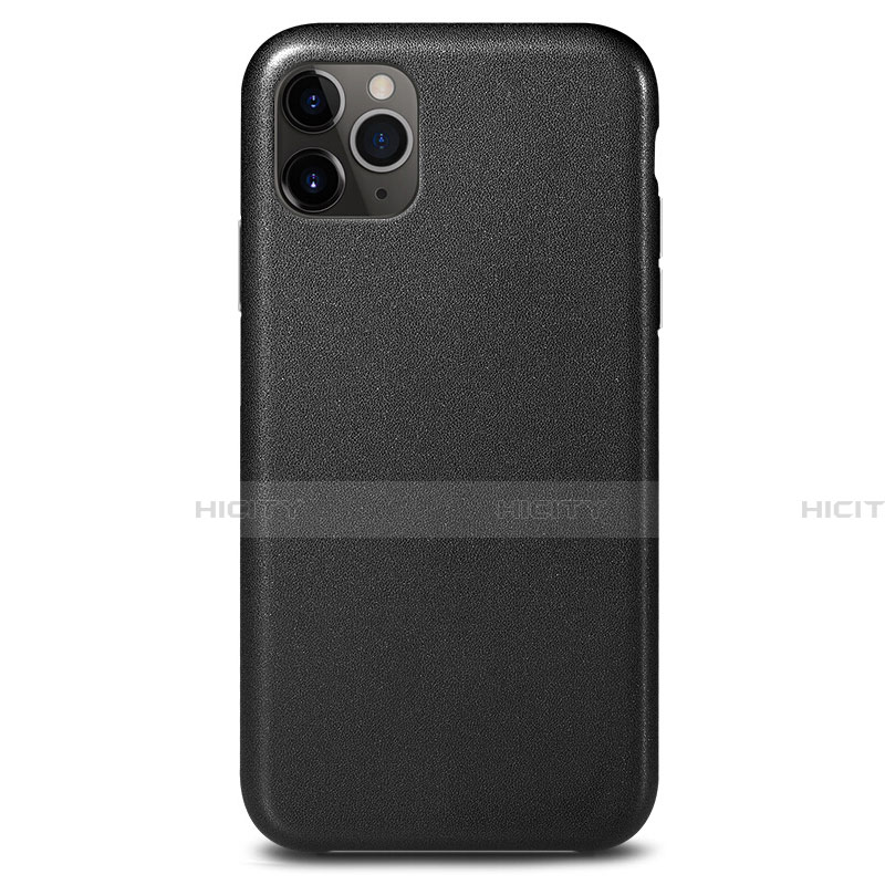 Coque Luxe Cuir Housse Etui R05 pour Apple iPhone 11 Pro Max Noir Plus