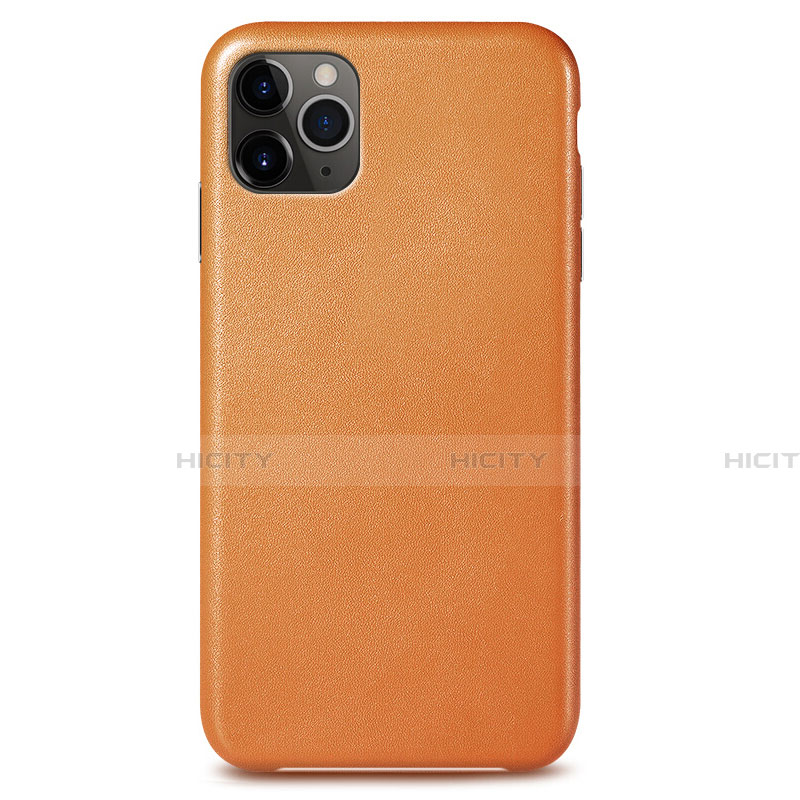 Coque Luxe Cuir Housse Etui R05 pour Apple iPhone 11 Pro Orange Plus