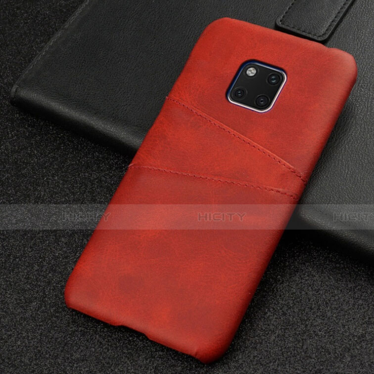 Coque Luxe Cuir Housse Etui R05 pour Huawei Mate 20 Pro Marron Plus