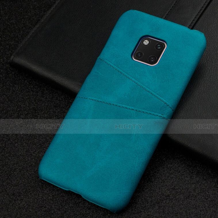 Coque Luxe Cuir Housse Etui R05 pour Huawei Mate 20 Pro Vert Plus