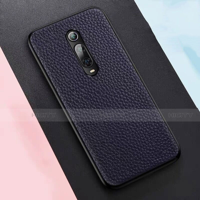 Coque Luxe Cuir Housse Etui R05 pour Xiaomi Mi 9T Bleu Plus