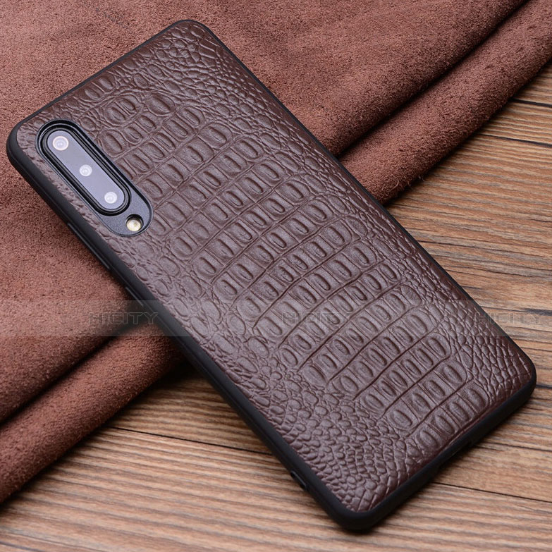 Coque Luxe Cuir Housse Etui R05 pour Xiaomi Mi A3 Marron Plus