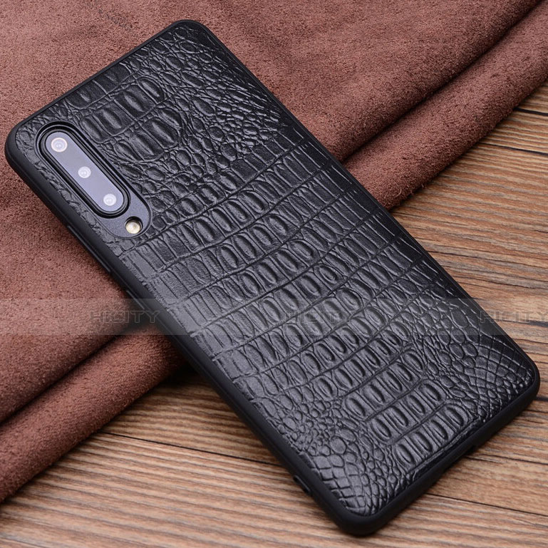 Coque Luxe Cuir Housse Etui R05 pour Xiaomi Mi A3 Noir Plus