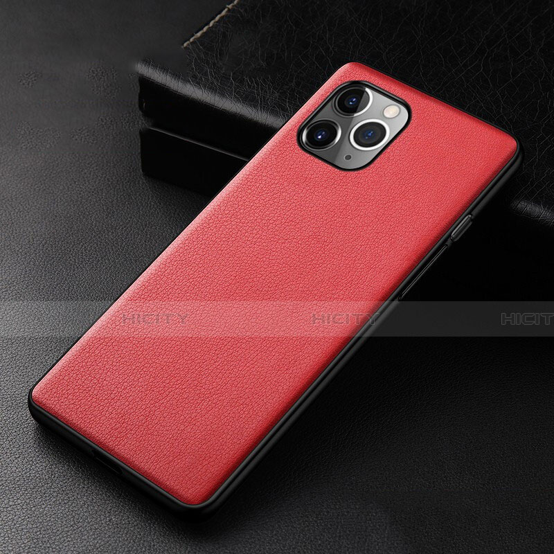 Coque Luxe Cuir Housse Etui R06 pour Apple iPhone 11 Pro Rouge Plus