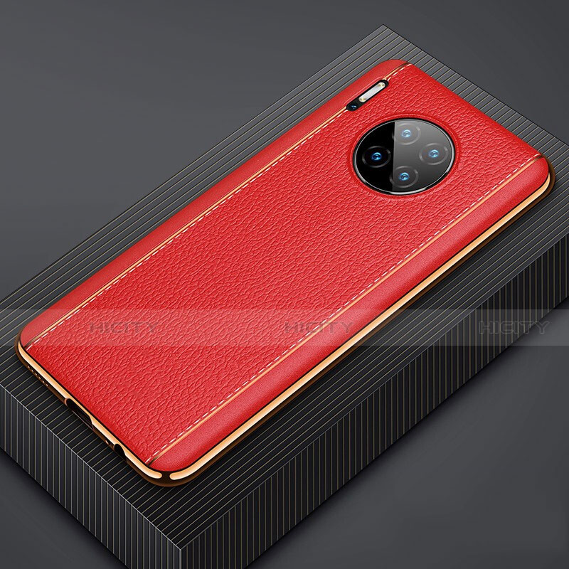 Coque Luxe Cuir Housse Etui R07 pour Huawei Mate 30 Pro 5G Rouge Plus