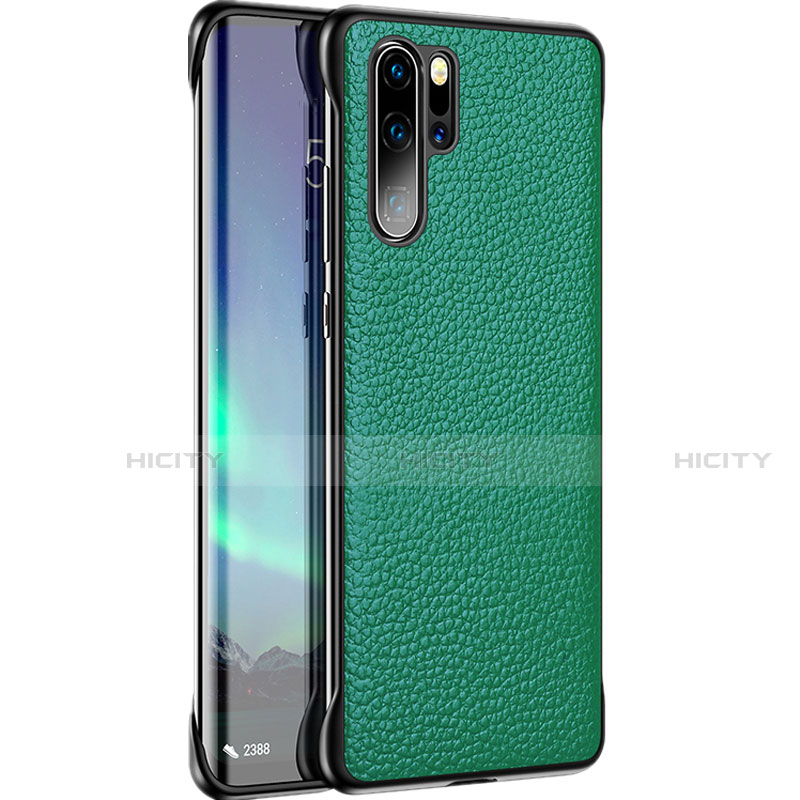 Coque Luxe Cuir Housse Etui R07 pour Huawei P30 Pro New Edition Vert Plus