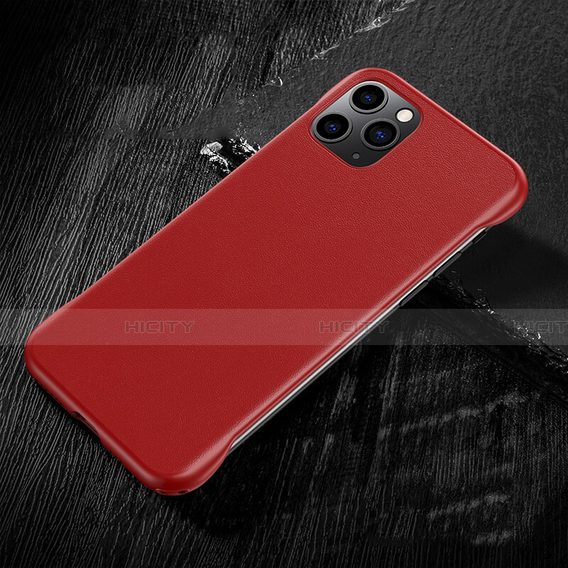 Coque Luxe Cuir Housse Etui R08 pour Apple iPhone 11 Pro Max Rouge Plus