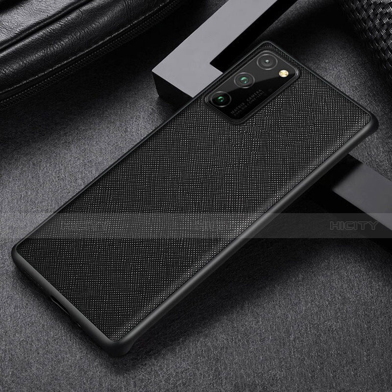 Coque Luxe Cuir Housse Etui R09 pour Huawei Honor V30 Pro 5G Noir Plus