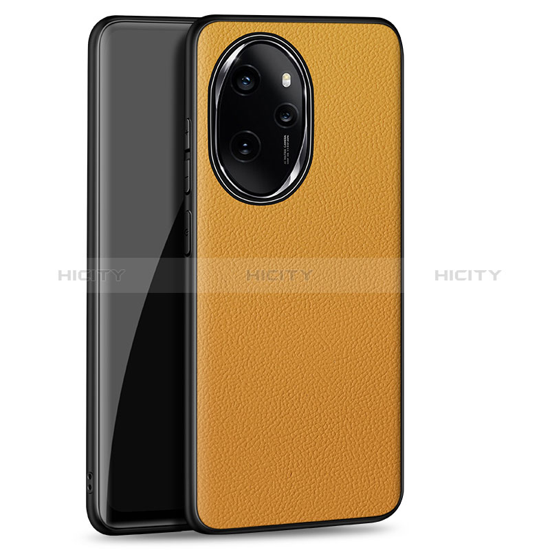 Coque Luxe Cuir Housse Etui S01 pour Huawei Honor 100 Pro 5G Orange Plus