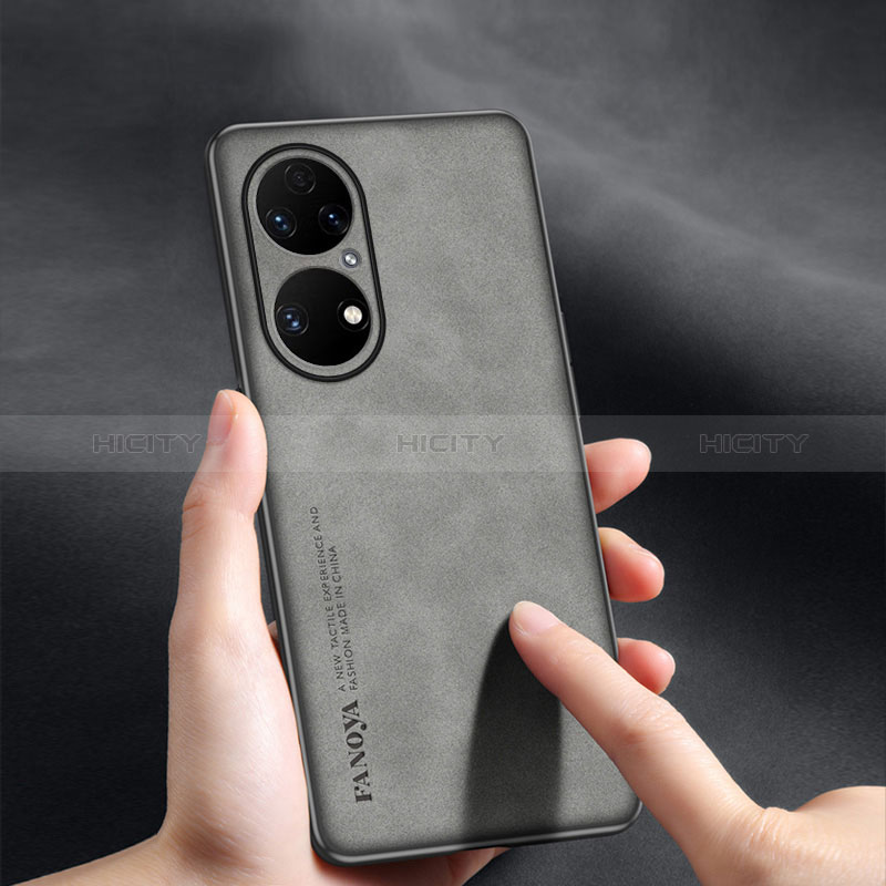 Coque Luxe Cuir Housse Etui S01 pour Huawei P50 Plus