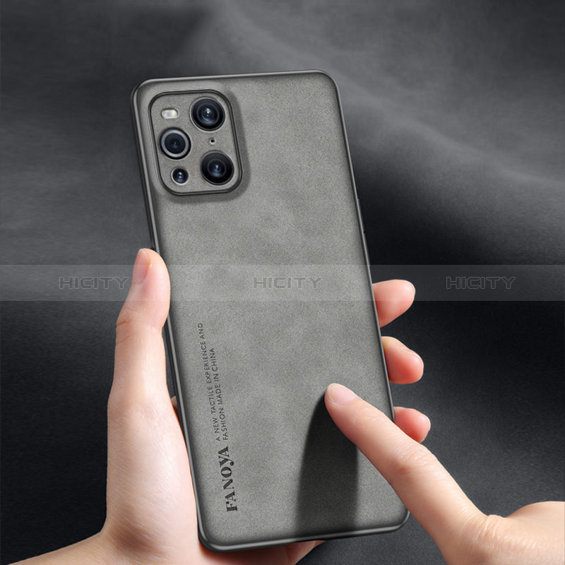 Coque Luxe Cuir Housse Etui S01 pour Oppo Find X3 5G Plus