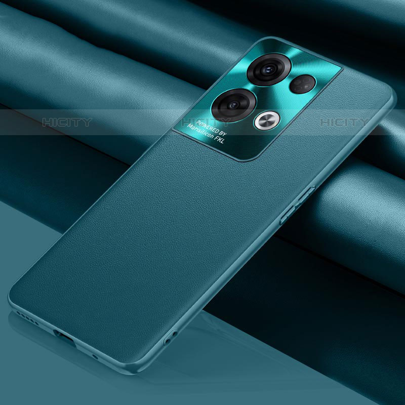 Coque Luxe Cuir Housse Etui S01 pour Oppo Reno8 Pro 5G Cyan Plus