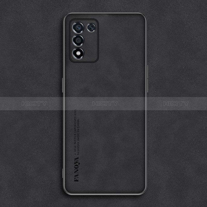 Coque Luxe Cuir Housse Etui S01 pour Realme 9 SE 5G Noir Plus