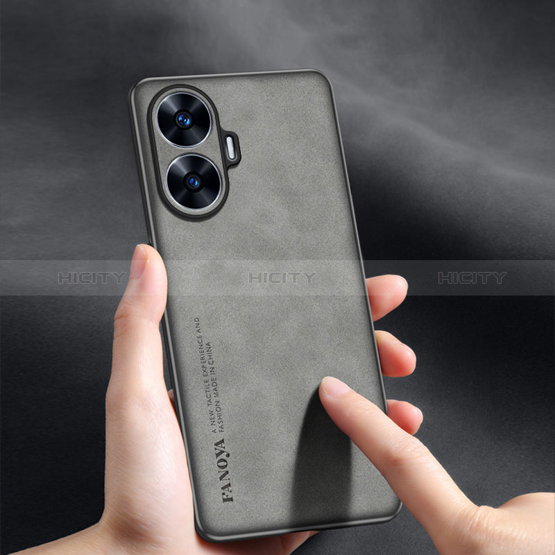 Coque Luxe Cuir Housse Etui S01 pour Realme C55 Plus