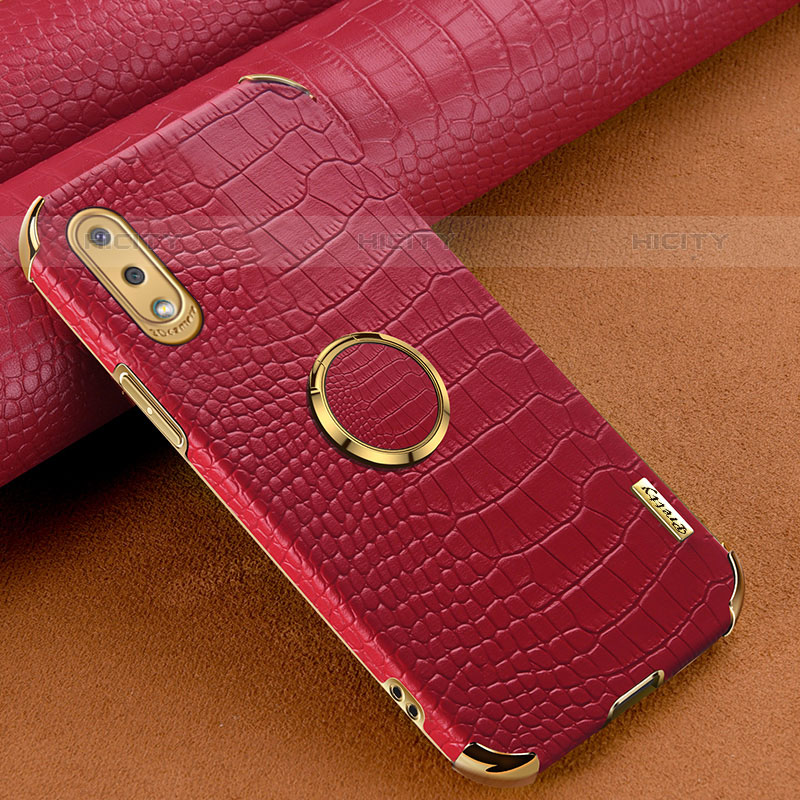 Coque Luxe Cuir Housse Etui S01 pour Samsung Galaxy M02 Rouge Plus