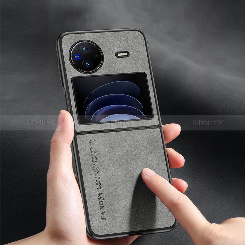 Coque Luxe Cuir Housse Etui S01 pour Vivo X Flip 5G Plus